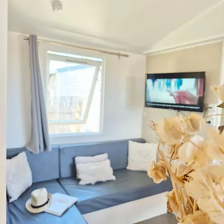 Le Lounge Mobil A 200 M De La Plage, Parc Aquatique 5 Etoiles Les Dunes * Torreilles