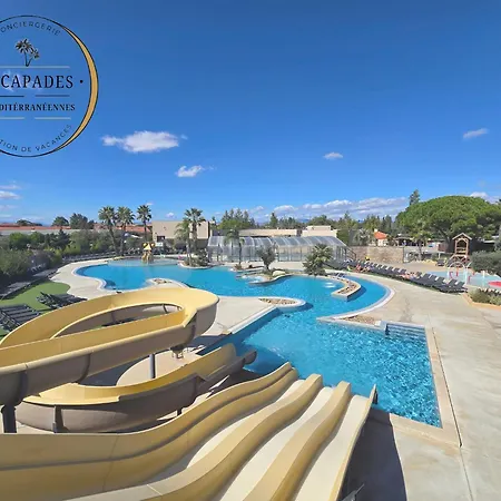 Le Lounge Mobil A 200 M De La Plage, Parc Aquatique 5 Etoiles Les Dunes Torreilles