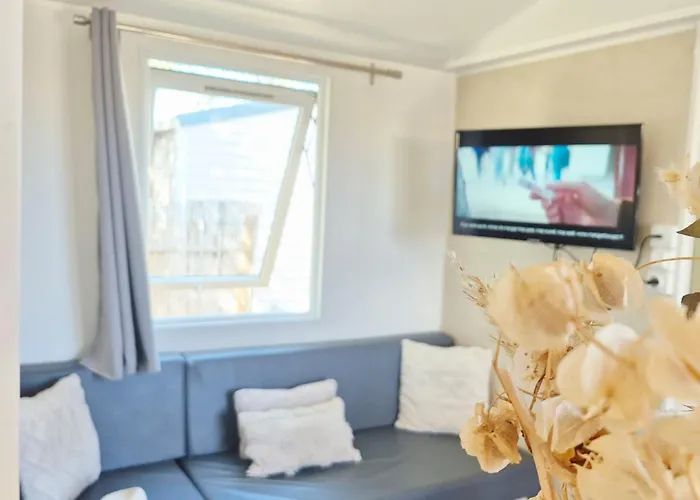 Le Lounge Mobil A 200 M De La Plage, Parc Aquatique 5 Etoiles Les Dunes * Torreilles