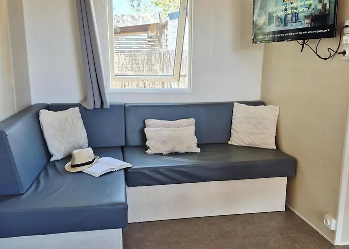Le Lounge Mobil A 200 M De La Plage, Parc Aquatique 5 Etoiles Les Dunes Camping Torreilles