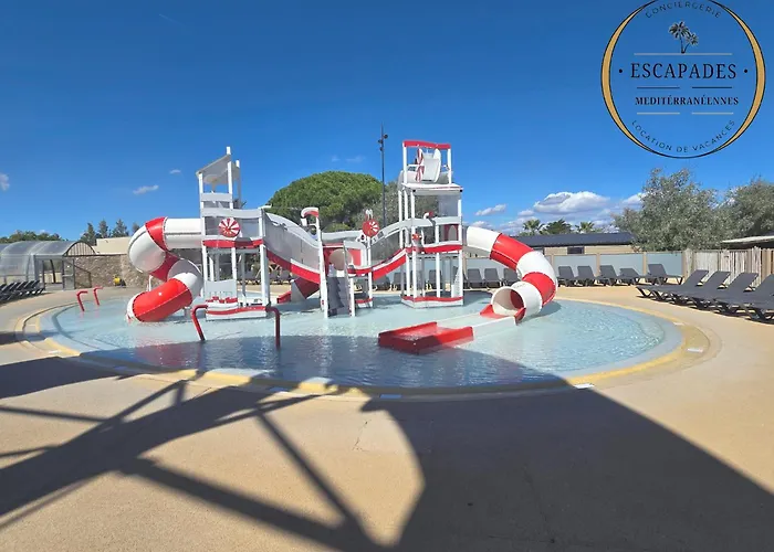Camping Le Lounge Mobil A 200 M De La Plage, Parc Aquatique 5 Etoiles Les Dunes Torreilles